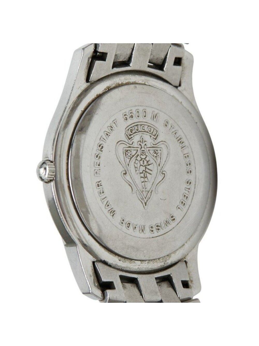 Gucci Roman Index Watch Black Silver Stainless Steel - Picture 6 of 7